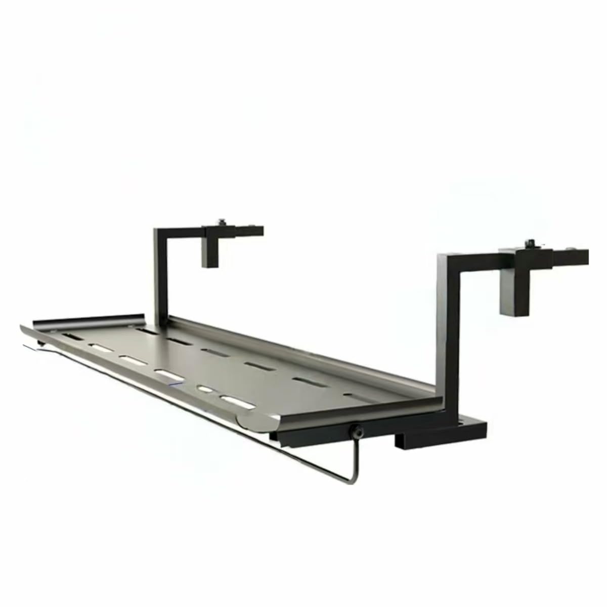 ベランダ セット バーカウンター ベランダ テーブル 屋外デッキレールハンギング テレワークデスク 壁掛け式ガーデンテーブル 省スペース (ホワイト,12025)｜Verve Collection 17,070円