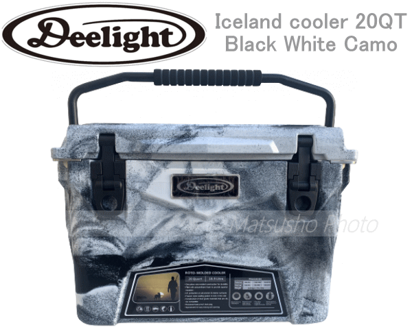 ディーライト Deelight アイスランド White Camo 20QT-Black クーラー
