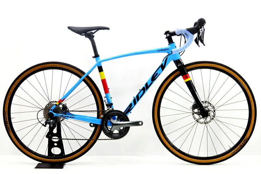 ★★【中古】リドレー RIDLEY KANZO A Taigra 2021年模範例 軽銀 グラベルロードバイク XS大いさ 2×10速 青色 自転車・サイクリング-ロードバイク
