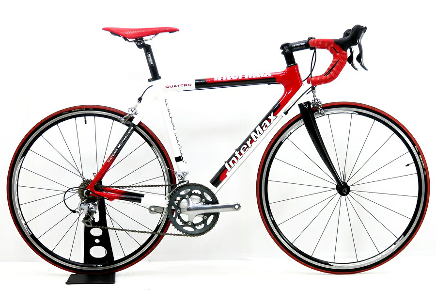 ★★【中古】インターマックス INTER MAX クアトロ QUATTRO 105 2009年モデル ロードバイク 53サイズ 2&times;10速 WH&times;RD&times;BK｜ベリーグッドストア