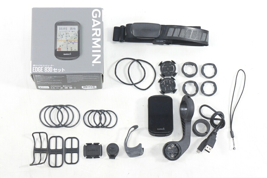 ◆◆【中古】ガーミン GARMIN エッジ830 EDGE 830 センサーセット GPSサイクルコンピューター 日本語対応 充電ケーブル付き