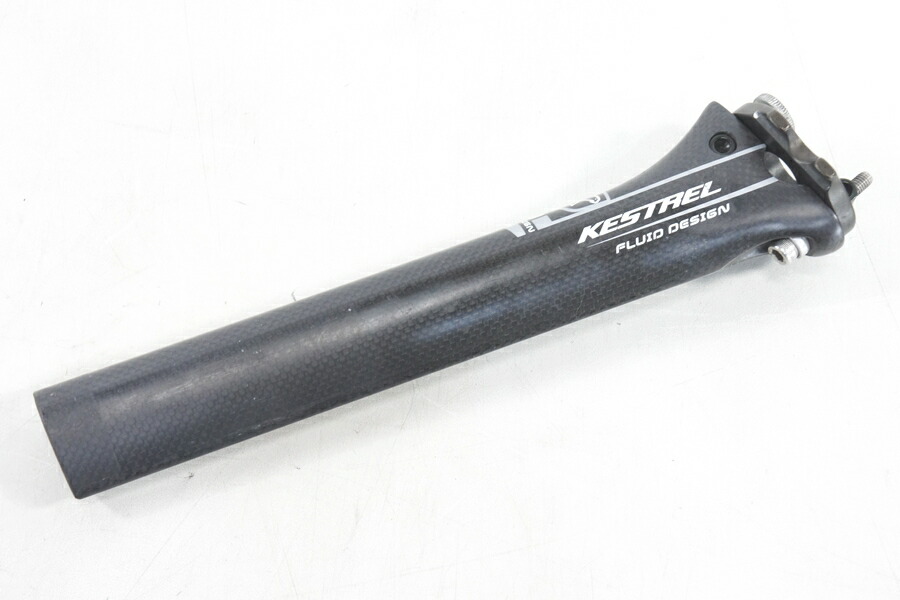 ◆◆【中古】訳アリ KESTREL ケストレル カーボンシートポスト ヤグラパーツ欠品 翼断形状 カット済み 270mm