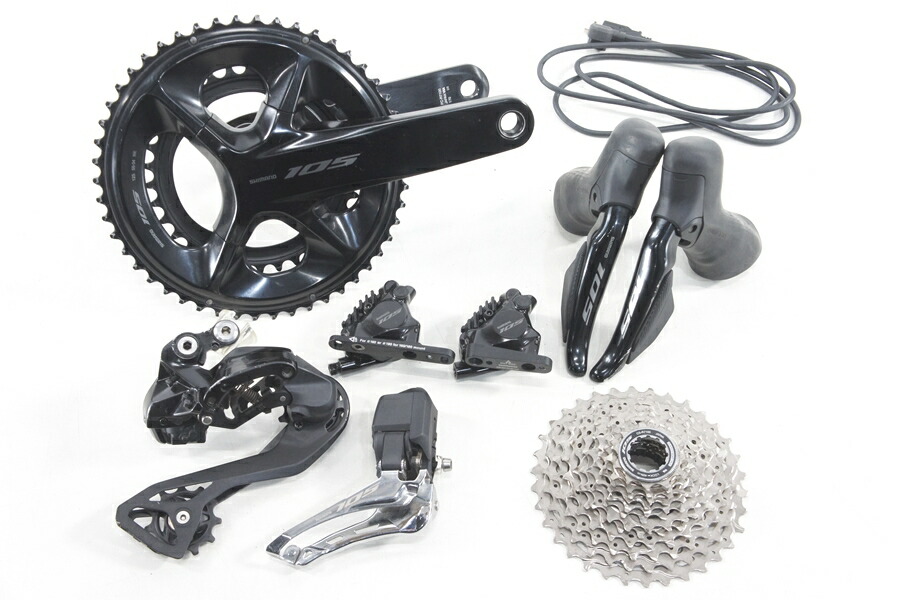 ◆◆【中古】シマノ SHIMANO 105 ST-R7170 FC-R7100 170粍 50/34T FD-R7150 RD-R7150 BR-R7170 CS-R7100 11/34T 電動Di2 油圧DISC コンポセット