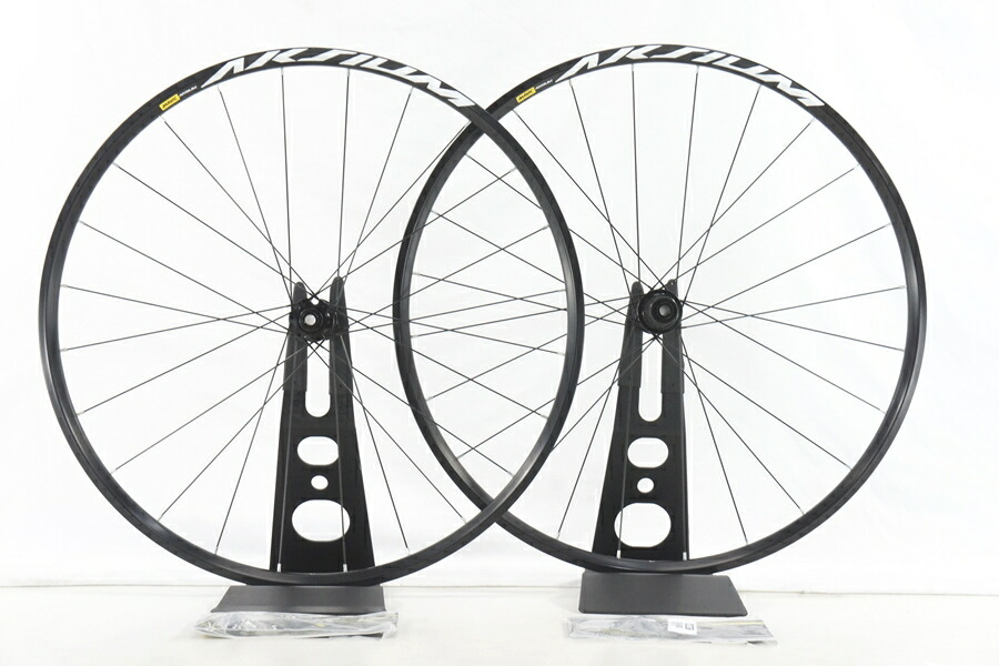 ◆◆【中古】未使用 マヴィック MAVIC アクシウム AKSIUM DISC アルミ チューブラー ホイール 700C シマノ 11速 12x100/142mm