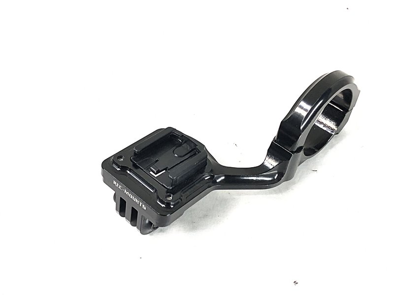 【中古】美品 レックマウント REC-MOUNTS キャットアイ専用コンピューターマウント　左だしタイプ GOPROマウント付き CAT-LEFT