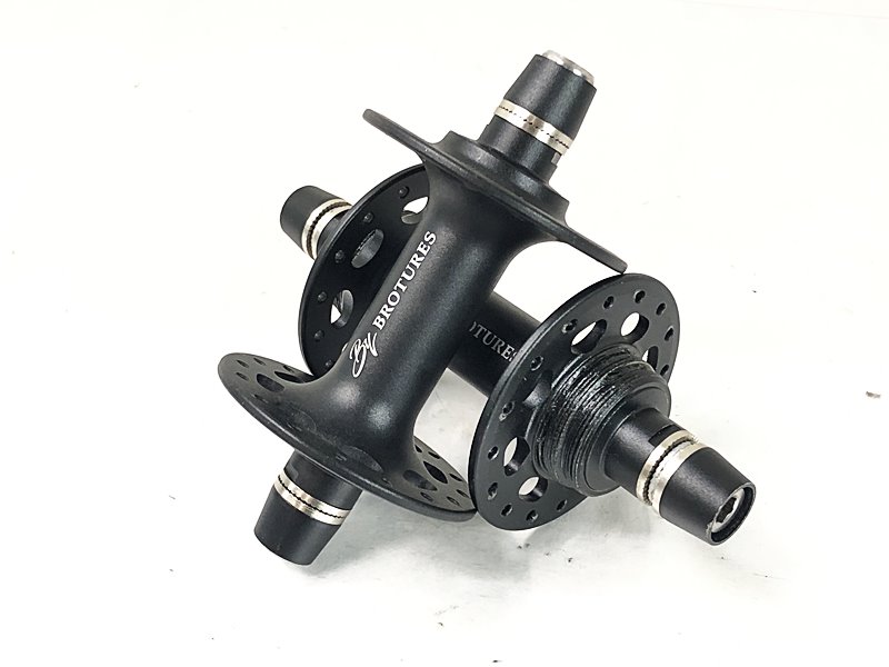 【中古】ブローチャーズ BROTURES トラックハブ 前後セット TRACK HUN FR SET 32H 100/120mm
