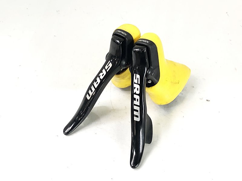 【中古】訳蟻 ゲットー SRAM エイペックス APEX DUAL LEVER DOUBLETAP 2x10S 変速生き胆 シフトレバー その他-自転車・サイクリング