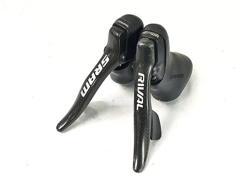 【中古】ジャンク ゲットー SRAM 競争相手 RIVAL DUAL LEVER DOUBLETAP 2x10S 変速生き胆 シフトレバー スポーツ・アウトドア-その他