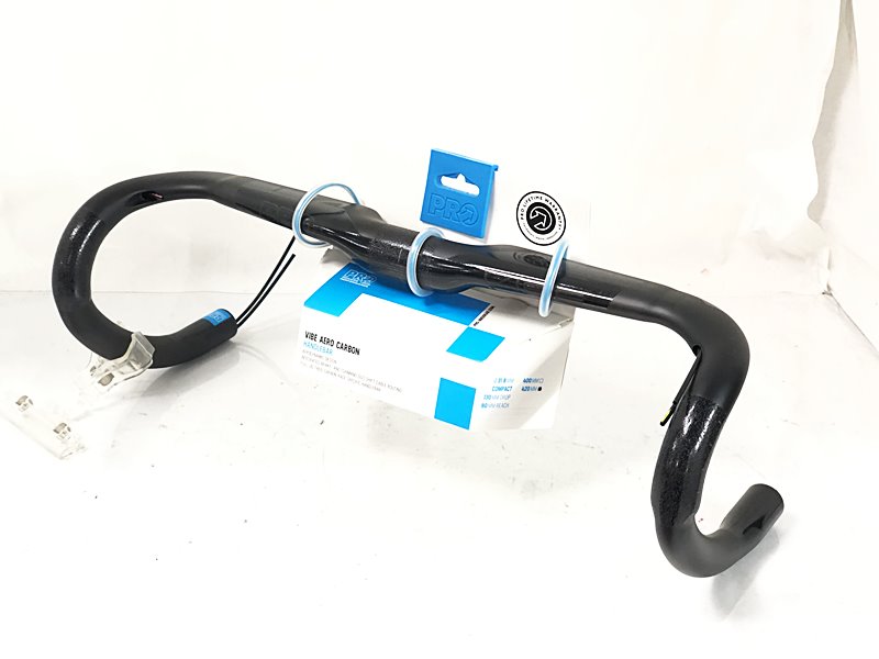 【中古】未使用品 シマノプロ SHIMANO PRO バイブ エアロ カーボン VIBE AERO CARBON DROP BAR 420mm/31.8mm カーボン 〇【値下げ】