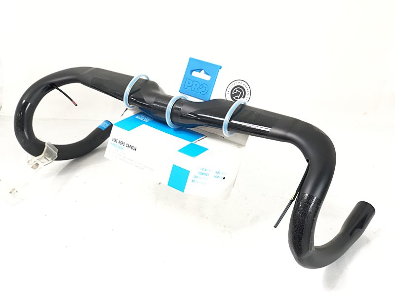 【中古】未使用品 シマノプロ SHIMANO PRO バイブ エアロ カーボン VIBE AERO CARBON DROP BAR 420mm/31.8mm カーボン 〇