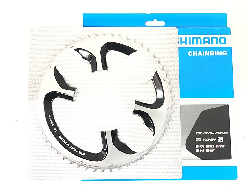 【中古】未当て嵌める品 シマノ SHIMANO デュラエース DURA-ACE FC-9000 CHAINRING 53T チェーン店輪っか 〇 自転車・サイクリング-その他-自転車用パーツ