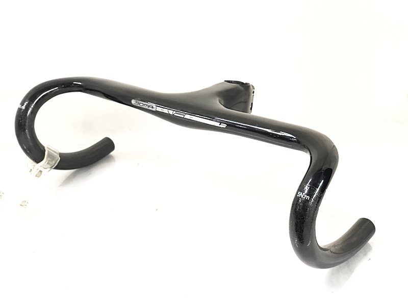 【中古】ボーマ BOMA ステム一体型ドロップバー STH-01 400mm/100mm/OS ドロップハンドル カーボン