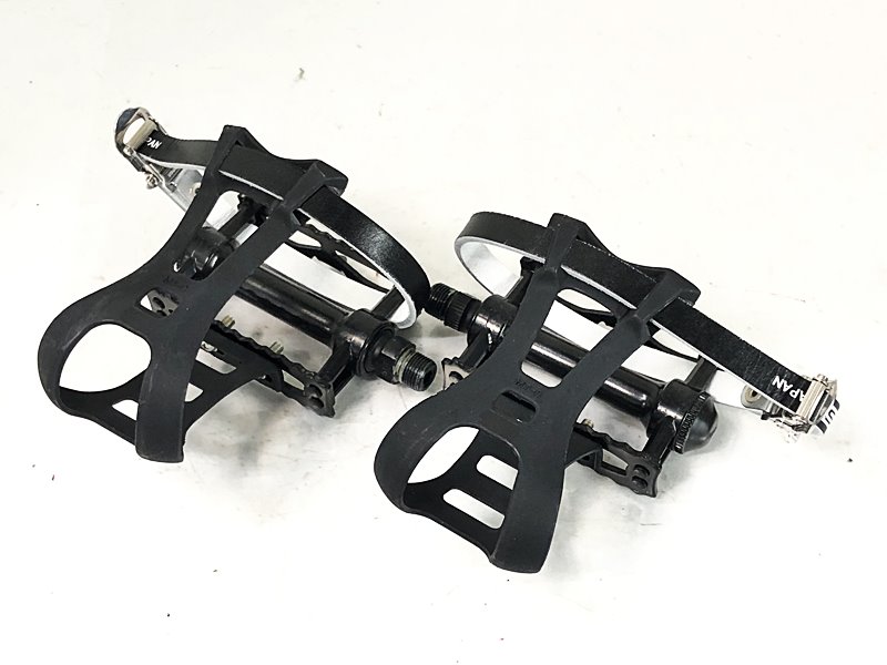 【中古】三ヶ島 MKS マッシュ ストリーム クリップ/ストラップ付き MASH STREAM フラットペダル