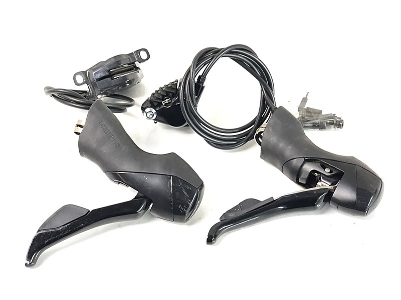 【中古】シマノ SHIMANO 11速油圧打ちきりSTI生き肝/ブレーキキャリパーセット ST-RS505/BR-R785/BR-RS505 2x11S 〇