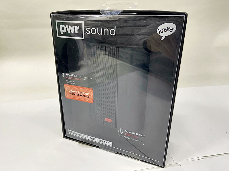 【中古】ノグ KNOG PWR SOUND Bluetooth スピーカー 本体のみ バッテリー付属なし