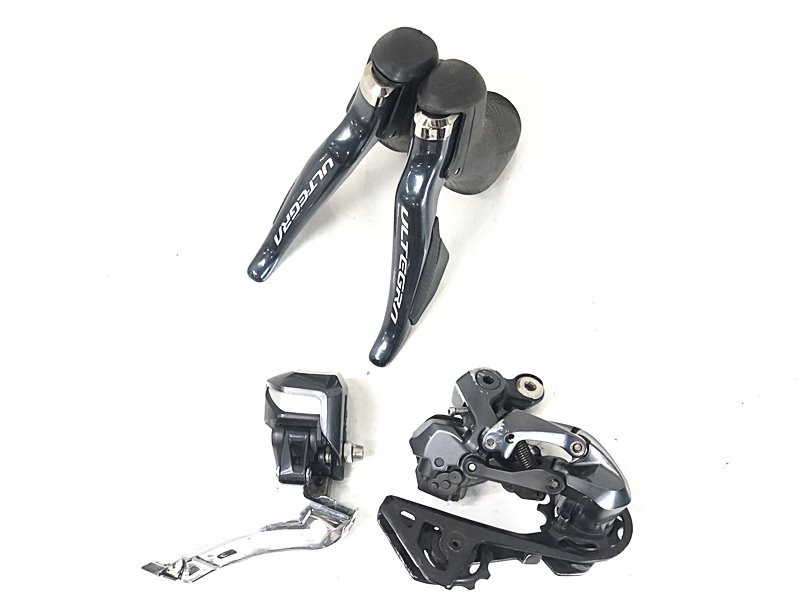 【中古】シマノ SHIMANO アルテグラ Di2 ULTEGRA Di2 2x11S ST-R8050 FD-R8050 RD-R8050 - 電動Di2 リムうち切り コンポセット 〇【割り引き】