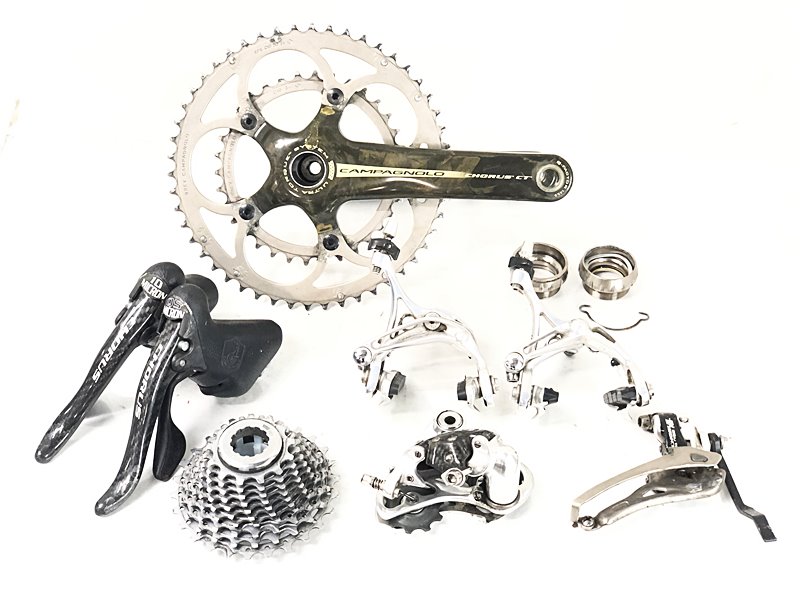 【中古】カンパニョーロ CAMPAGNOLO 合唱隊 CHORUS 10S 機械類式 リム打ちきり コンポセット【引き下げ】