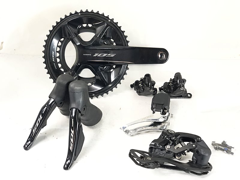 【中古】シマノ SHIMANO 105 Di2 R7170 2x12S ST、FC、FD、RD、BR 50-34T/170mm 電動Di2 油圧DISC コンポセット 〇 64,070円