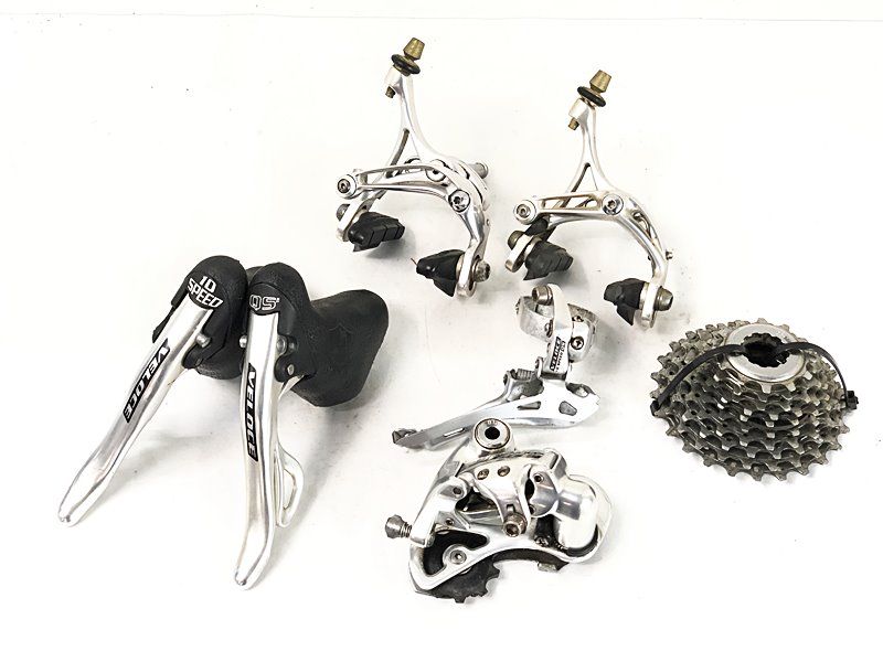 【中古】カンパニョーロ CAMPAGNOLO ヴェローチェ VELOCE ST FD RD BR CS 機械類式 リム打ちきり コンポセット
