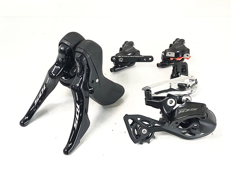 【中古】シマノ SHIMANO 105 ST-R7120 2x12S FD-R7100 RD-R7100 BR-R7170 機械類式 油圧DISC コンポセット 〇