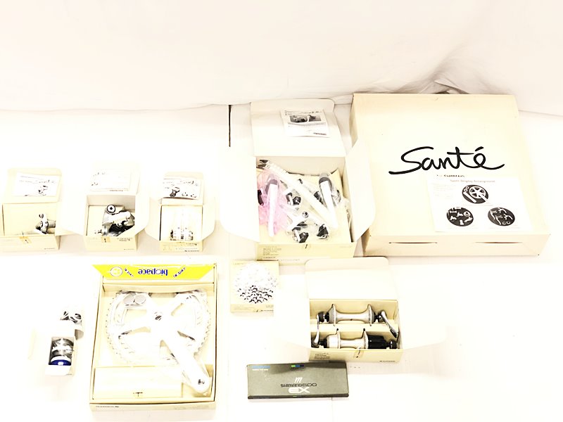 【中古】未当て嵌める品 シマノ SHIMANO サンテ SANTE 5000 2x7S SL、FC、FD、RD、BR、CS 機械類式 リム打ちきり コンポセット 〇