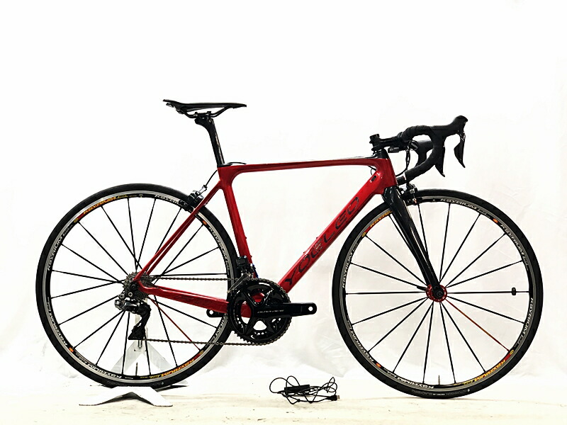 【中古】ヨーレオ YOELEO R11 VB SL DURA-ACE 電動Di2 年式曖昧模糊たる カーボンロードバイク 49大いさ 赤いこと 自転車・サイクリング-スポーツ・アウトドア-ロードバイク