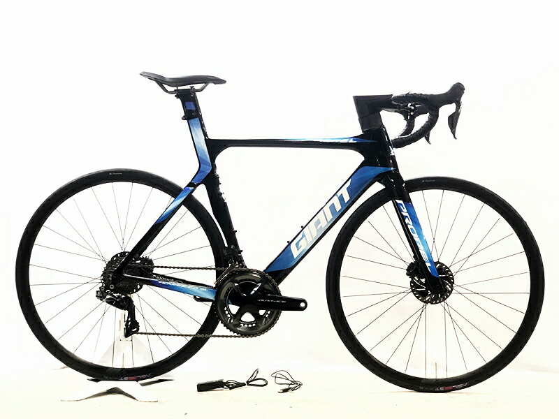【中古】●GIANT PROPEL ADVANCED SL 0 DISC DURA-ACE 電動Di2 油圧DISC 2018年 カーボンロードバイク M大いさ 青色/黒いこと 自転車・サイクリング-ロードバイク