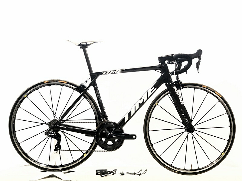 【中古】美品 ひと休み TIME アルプデュエズ ALPE D\u0027HUEZ 01 DURA-ACE 電動Di2 2019年 カーボンロードバイク XS大いさ 制限事項模範例 旧ロゴタイプ ロードバイク-スポーツ・アウトドア