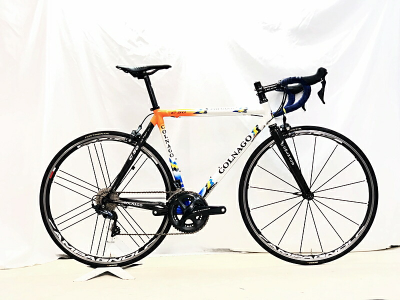 【中古】コルナゴ COLNAGO C50 ULTEGRA カーボンロードバイク 520大いさ 白いこと ロードバイク-スポーツ・アウトドア