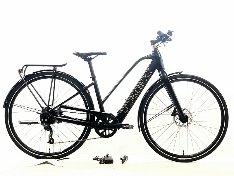 【中古】● トレック TREK FX+ 2 スタッガー FX+ 2 STAGGER 2023年 ALTUS 油圧DISC E-BIKE 電動アシスト自転車 Sサイズ サテントレックブラック 【値下げ】
