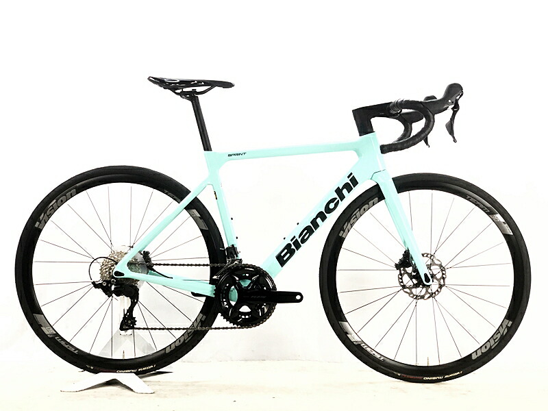 【中古】美品 ビアンキ BIANCHI 疾走 SPRINT DISC 12速 105 油圧DISC 2024年 カーボンロードバイク 530大いさ チェレステ ロードバイク-自転車・サイクリング-スポーツ・アウトドア