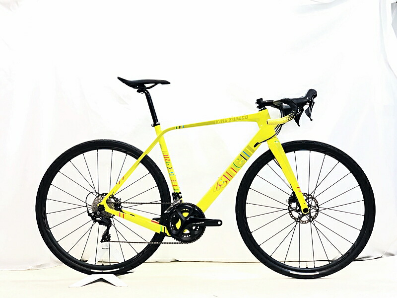 【中古】美品 チネリ CINELLI 第一人者 ジデコ KING ZYDECO 105 油圧DISC 2024年 グラベルロード カーボンロードバイク L大いさ 黄み 自転車・サイクリング-スポーツ・アウトドア-ロードバイク