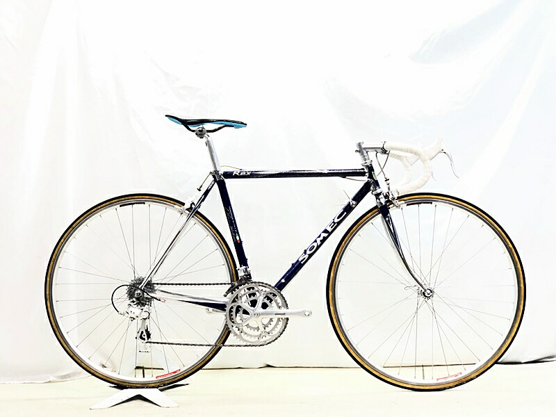 【中古】ソメック SOMEC 王さま REX 曖昧模糊たる クロモリ 読み込む自動二輪車 50大いさ 青色 自転車・サイクリング-ロードバイク