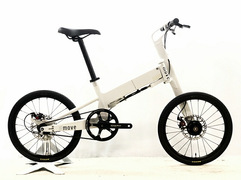 【中古】 パシフィック循環過程 PACIFIC CYCLES イフムーブ IF MOVE SINGLE SPEED BELT DRIVE 年式曖昧模糊たる 折り畳み銀輪 20in 白いこと 【割り引き】