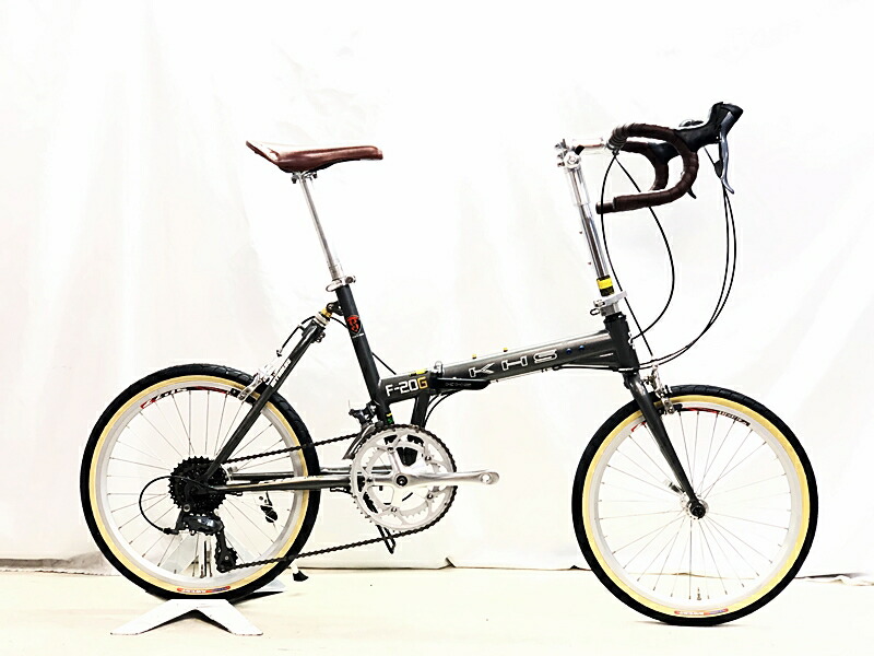 【中古】 ケーエイチエス KHS F-20G 2016年 Claris フォールディングバイク 折り畳み銀輪 20in 薄墨色 【割り引き】
