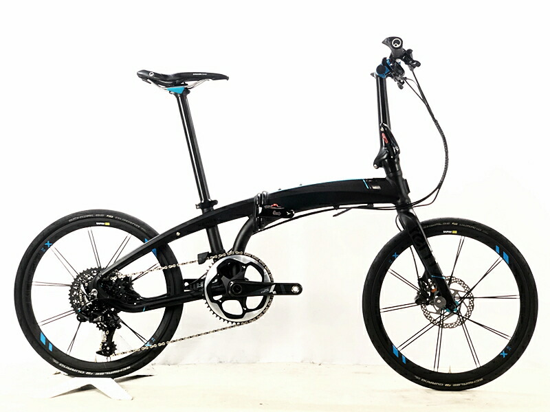 【中古】美品 曲がること Tern ヴァージュX11 VERGE X11 2020年 SRAM 油圧DISC フォールディングバイク 折り畳み銀輪 20in 引っ敷き黒いこと