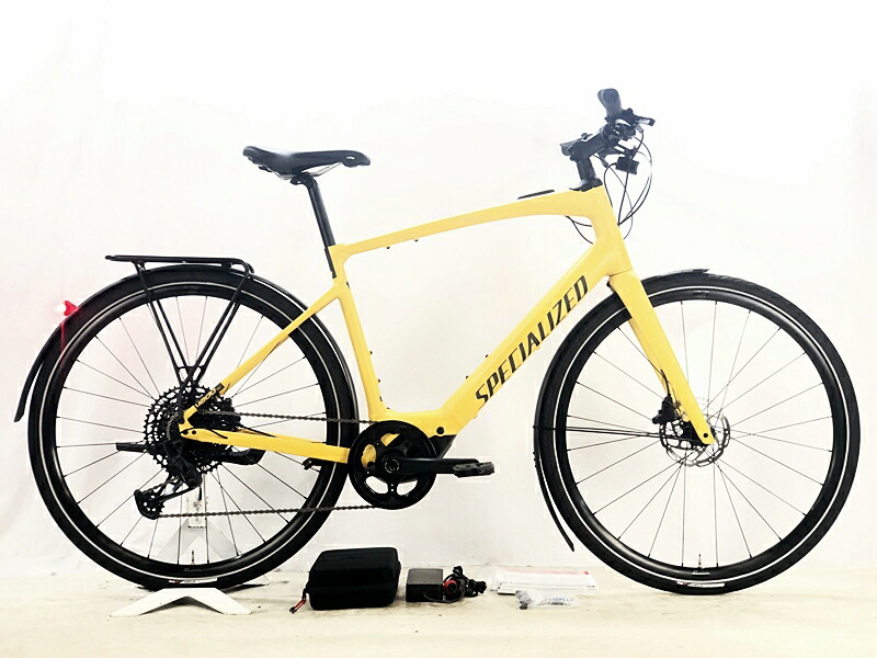 【中古】● 超美品 SPECIALIZED TURBO VADO SL 5.0 EQ 2023年 SRAM GX 油圧DISC E-BIKE 電動助けること銀輪 L大きさ ブラッシーイエロー ☆