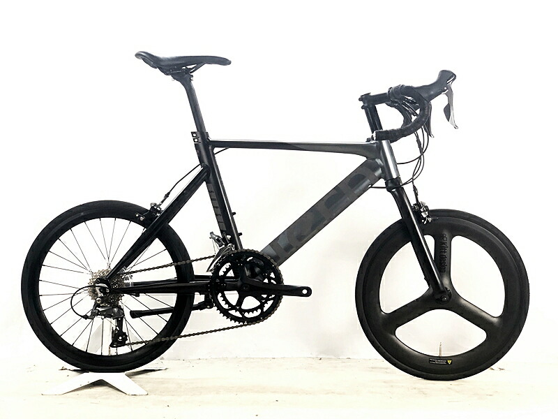 【中古】曲がること Tern サージュ SURGE 2023年 FLAME bike押さえる模範例 ミニベロ 小みち車 47大きさ 黒いこと