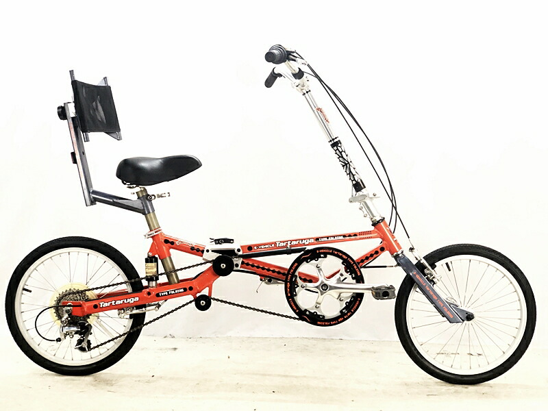 【中古】● 訳蟻 タルタルーガ Tartaruga Type FOLDING ver 1.5 2005年頃 フォールディングバイク 18in ボンバーオレンジ ☆