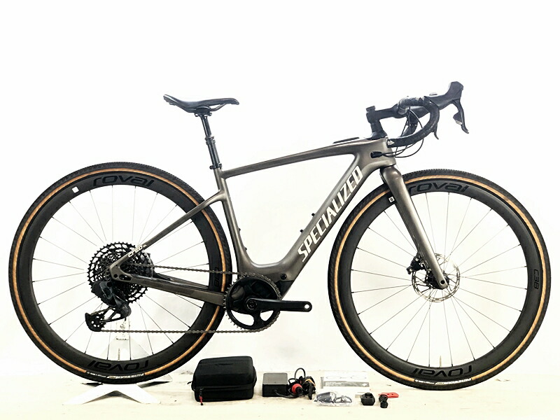 【中古】SPECIALIZED TURBO CREO SL EXPERT EVO 2022年 eTAP AXS グラベル E-BIKE 電動助けること銀輪 S大きさ サテンガンホワイトマウンテン