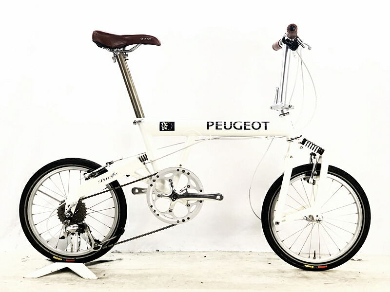 【中古】訳蟻 プジョー PEUGEUT パシフィック18 PACIFIC-18 2004年 フォールディングバイク 折り畳み銀輪 18in 白いこと