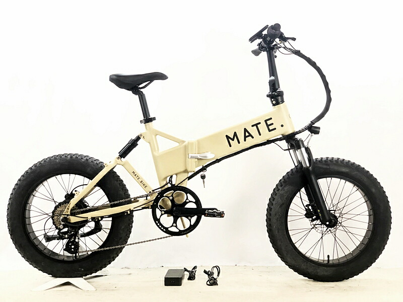 【中古】● 美品 MATE.BIKE MATE X 2023年 フルサス 250W 電動折り畳み方向転換 油圧DISC E-BIKE 電動助けること銀輪 20in 乾荒原狂飆 ☆