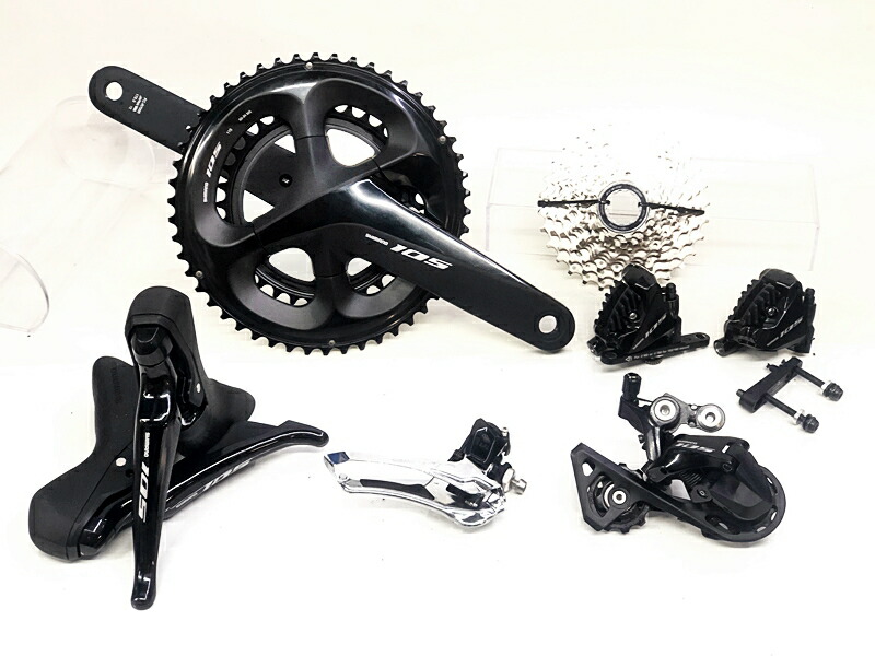 300km程度】Shimano 105 R7000 コンポーネントグループセット SHIMANO（シマノ）105 R7000シリーズグループセット 11-32T リム