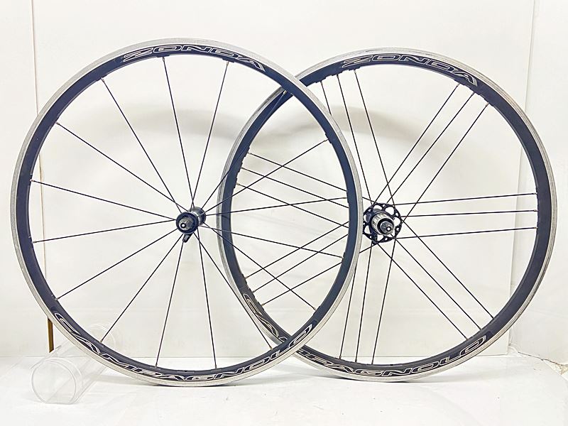【中古】訳アリ カンパニョーロ CAMPAGNOLO ゾンダ ZONDA C17 ホイールセット シマノフリー 11速 リムブレーキ クリンチャー アルミ