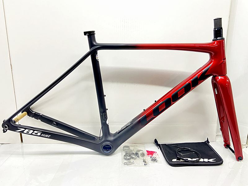 【中古】未使用品 ルック LOOK 785 HUEZ ロード フレームセット 2023年 Sサイズ カーボン レッド/ブラック