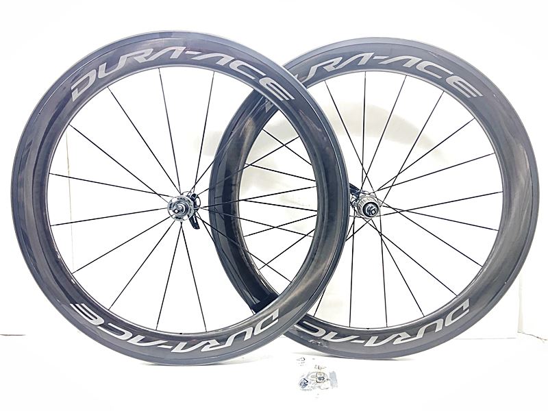 【中古】未走行品 シマノ デュラエース DURA-ACE WH-R9100 C60 TU ホイールセット シマノフリー 11速 リムブレーキ チューブラー カーボン 〇