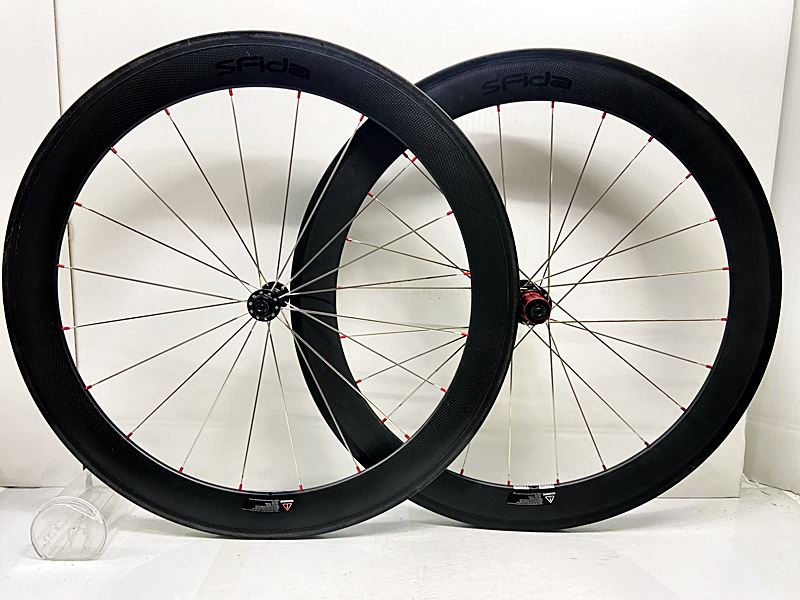 【中古】スフィーダ SFIDA カーボンホイールセット シマノフリー 11速 リムブレーキ クリンチャー カーボン