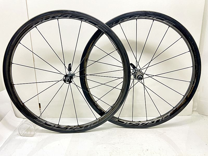 【中古】シマノ SHIMANO デュラエース DURA-ACE WH-R9100 C40 TU ホイールセット シマノフリー 11速 リムブレーキ チューブラー カーボン