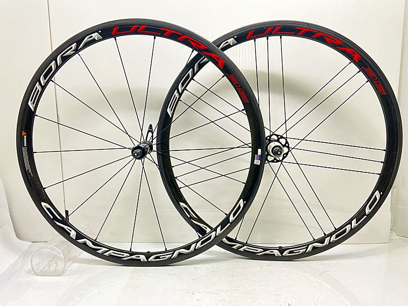 【中古】カンパニョーロ CAMPAGNOLO ボーラワン BORA ONE 35 TU ホイールセット シマノフリー 11速 リムブレーキ チューブラー カーボン