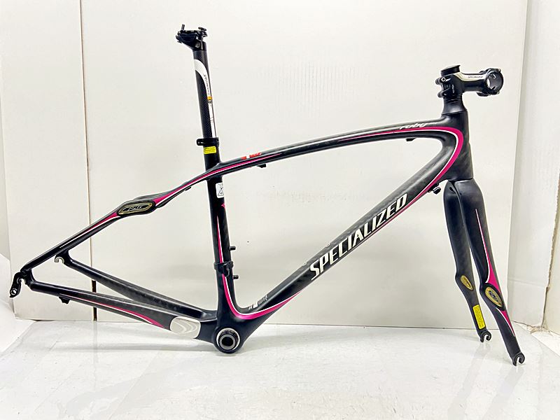 【中古】スペシャライズド SPECIALIZED ルビー RUBY ELITE COMPACT 読み込む 一こま仕掛ける 2011年 48大きさ 炭素 黒いこと/サクラ色【割り引き】